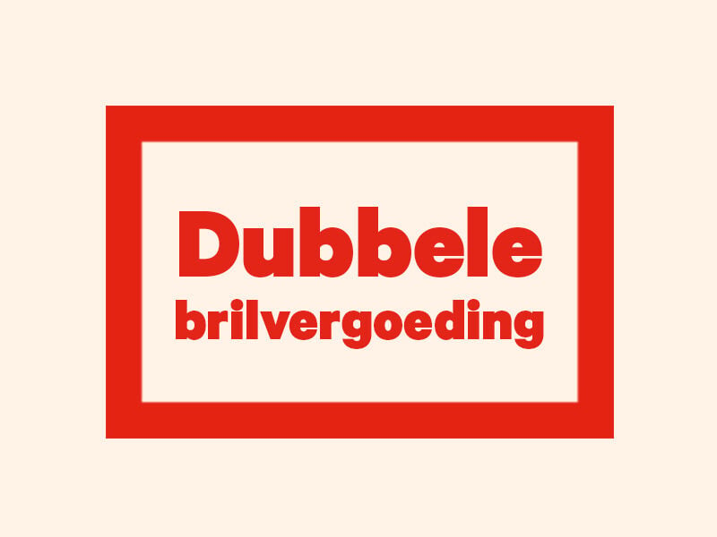 Dubbele brilvergoeding